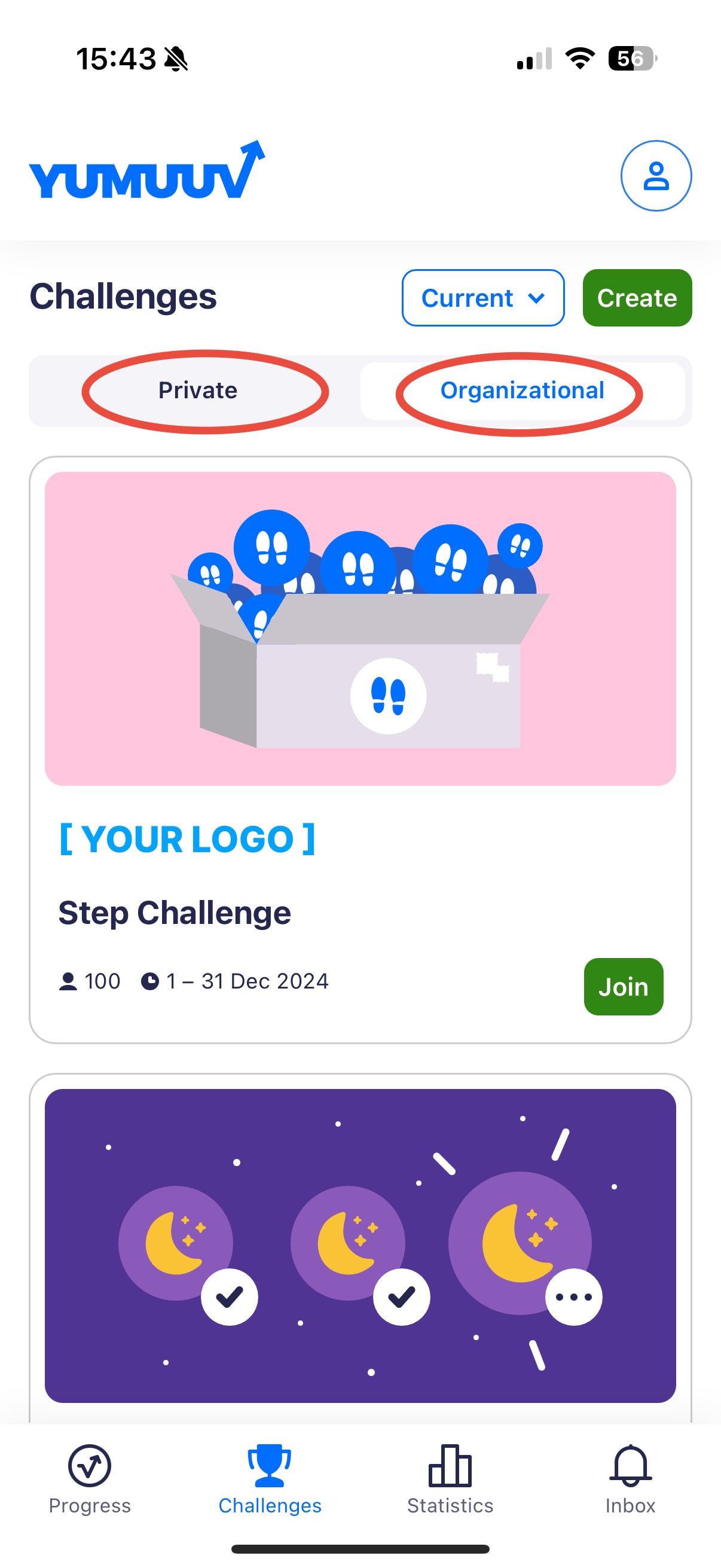 Challenge List View Help Center YuMuuv Challenge List View Help Center Yumuuv