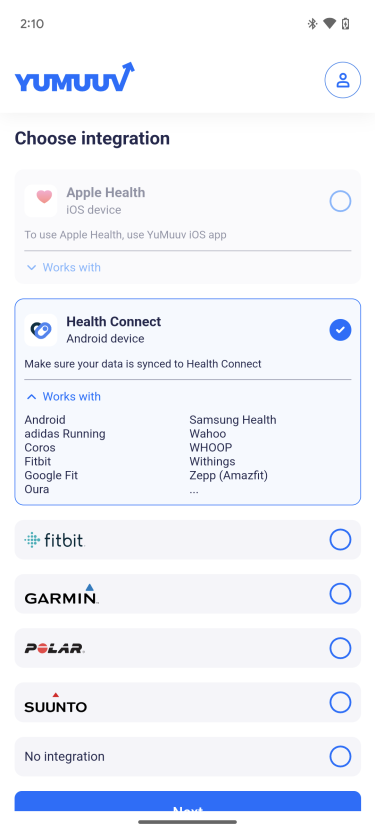 Health Connect Integration