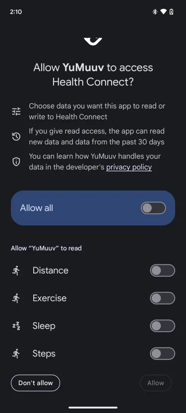 Health Connect Access