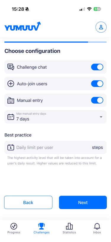Choose configuration
