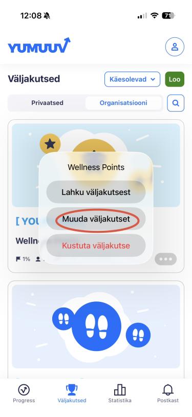 muuda väljakutset