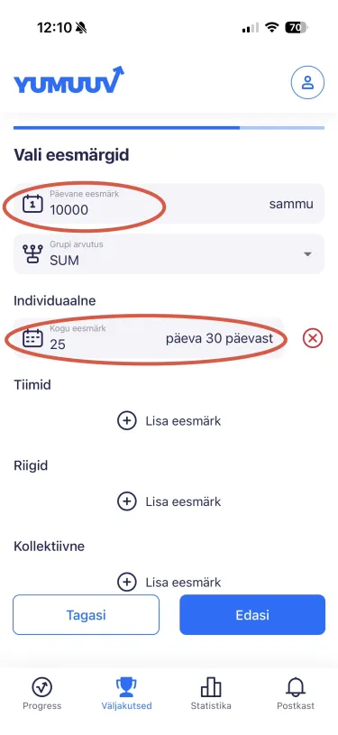 päevane eesmärk