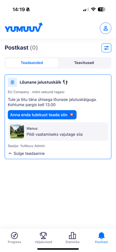 Vaata teadannet