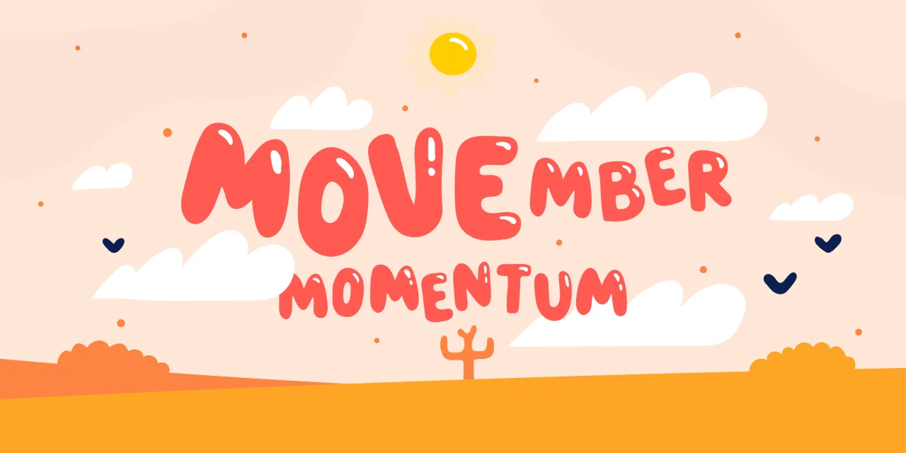 Movember move challenge at work