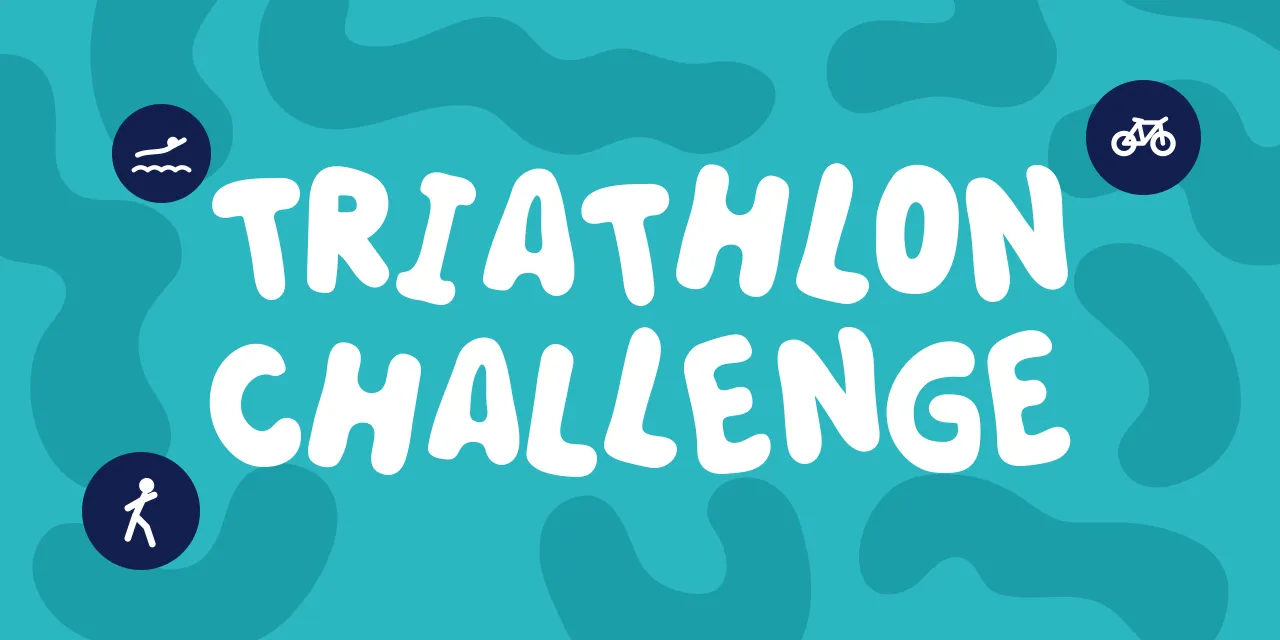 Virtual Ironman triathlon challenge for teams