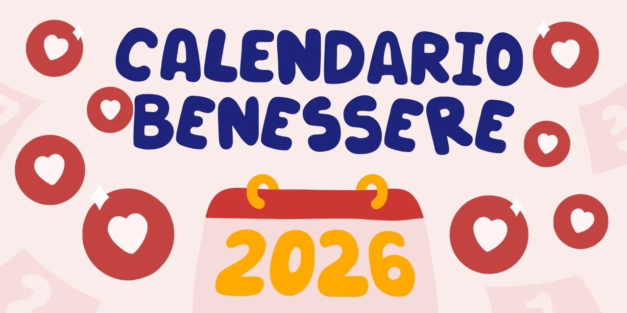 Calendario delle sfide di benessere con 12 temi mensili