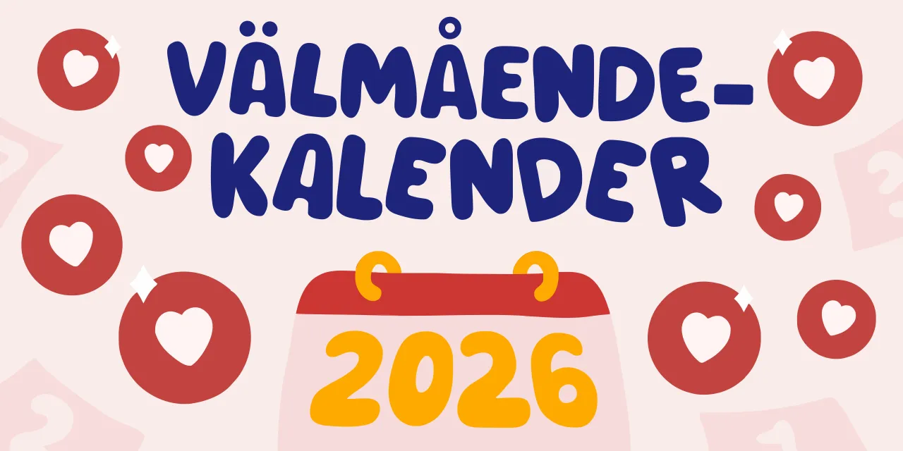 Kalender för friskvårdsutmaningar med 12 månadsteman