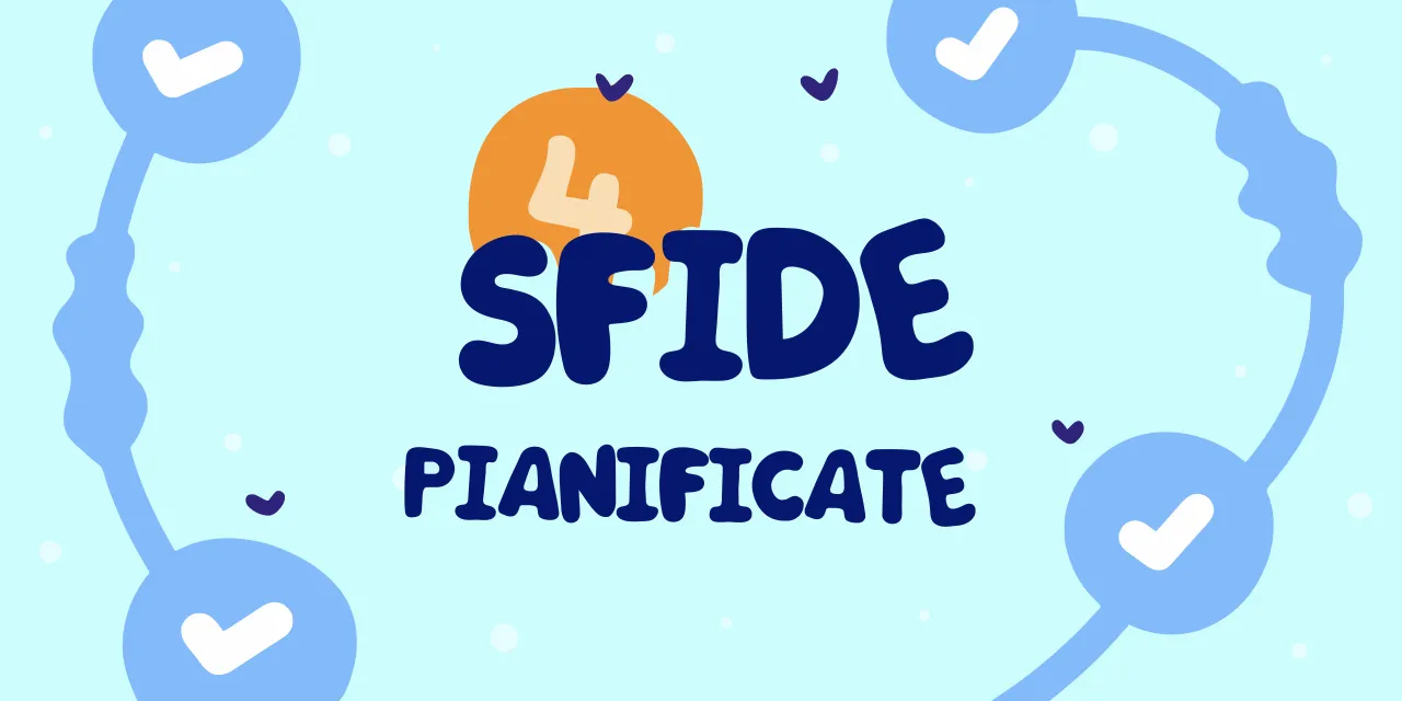 Piano trimestrale di sfide di benessere con quattro sfide all’anno