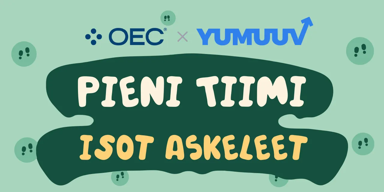 OEConnectionin työntekijöitä, YuMuuvin maailmanlaajuisen kävelyhaasteen asiakastarina