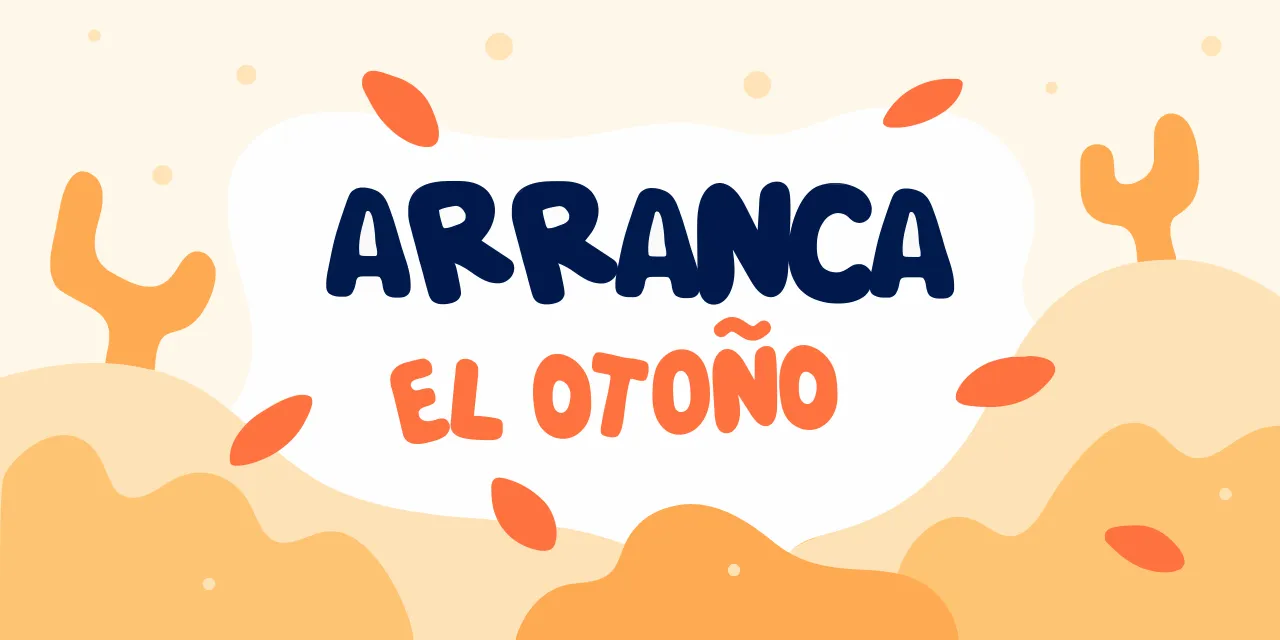 Equipo lanzando un desafío de bienestar en otoño