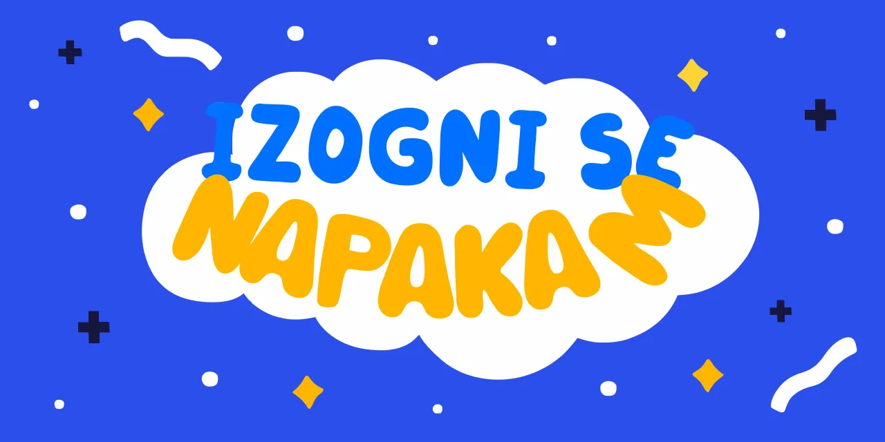 Pogoste napake pri načrtovanju izziva dobrega počutja