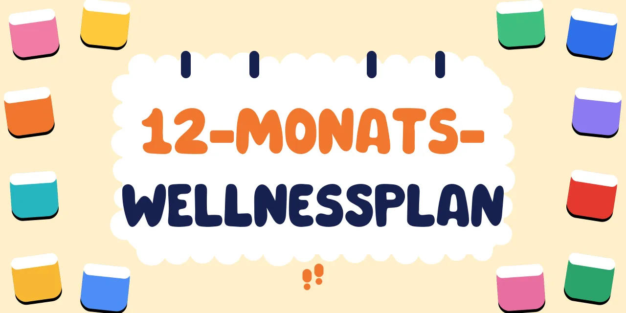 Beispiel für ein betriebliches Wellness-Programm – 12-Monats-Challenge-Plan