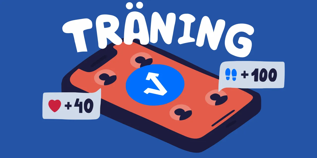 App för träningsutmaningar med vänner