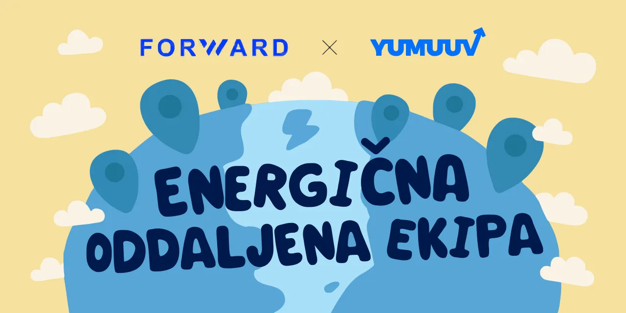 Ekipa na daljavo podjetja Forward Platform, študija primera izziva dobrega počutja YuMuuv