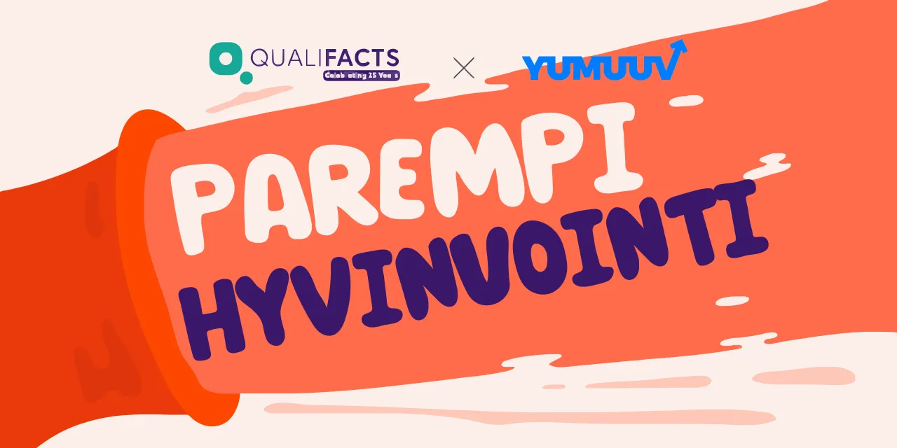 Qualifactsin työntekijöitä, asiakastarina YuMuuvin maailmanlaajuisesta hyvinvointihaasteesta
