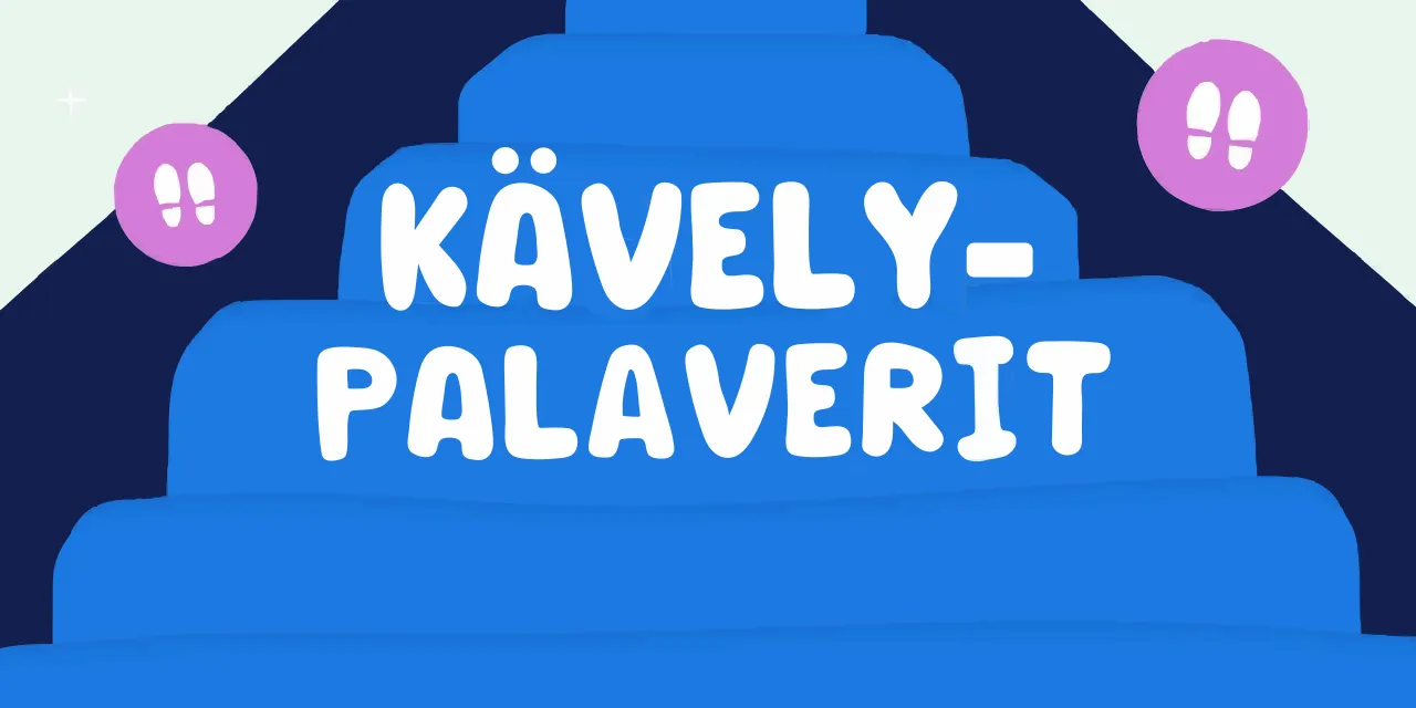 Kollegat kävelypalaverissa