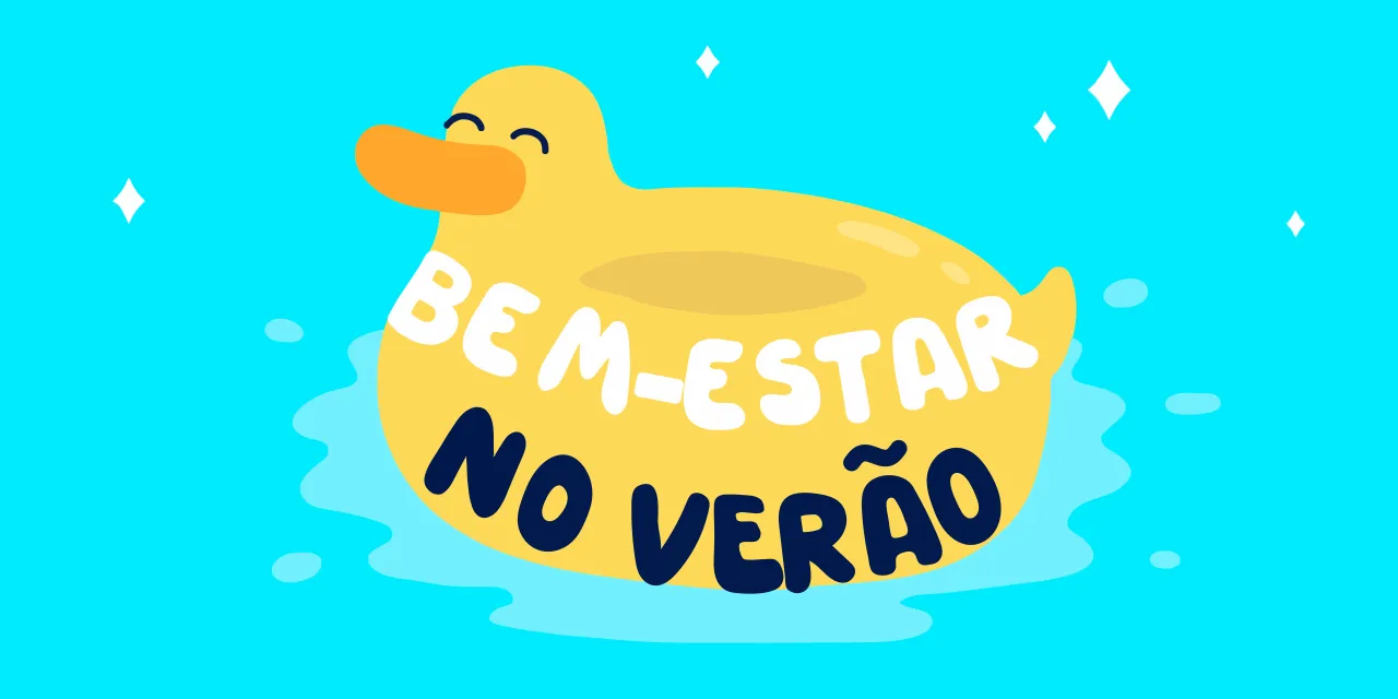 Colaboradores aproveitando um desafio de bem-estar de verão compatível com as férias