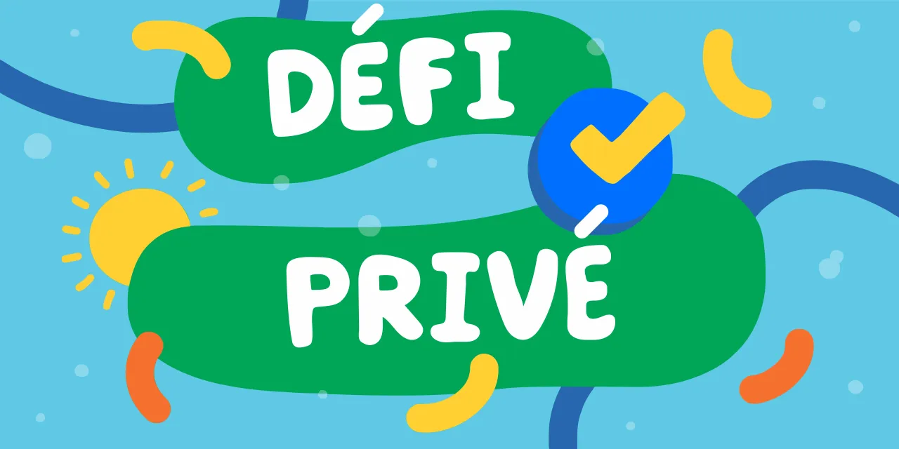 Créer un défi privé dans YuMuuv