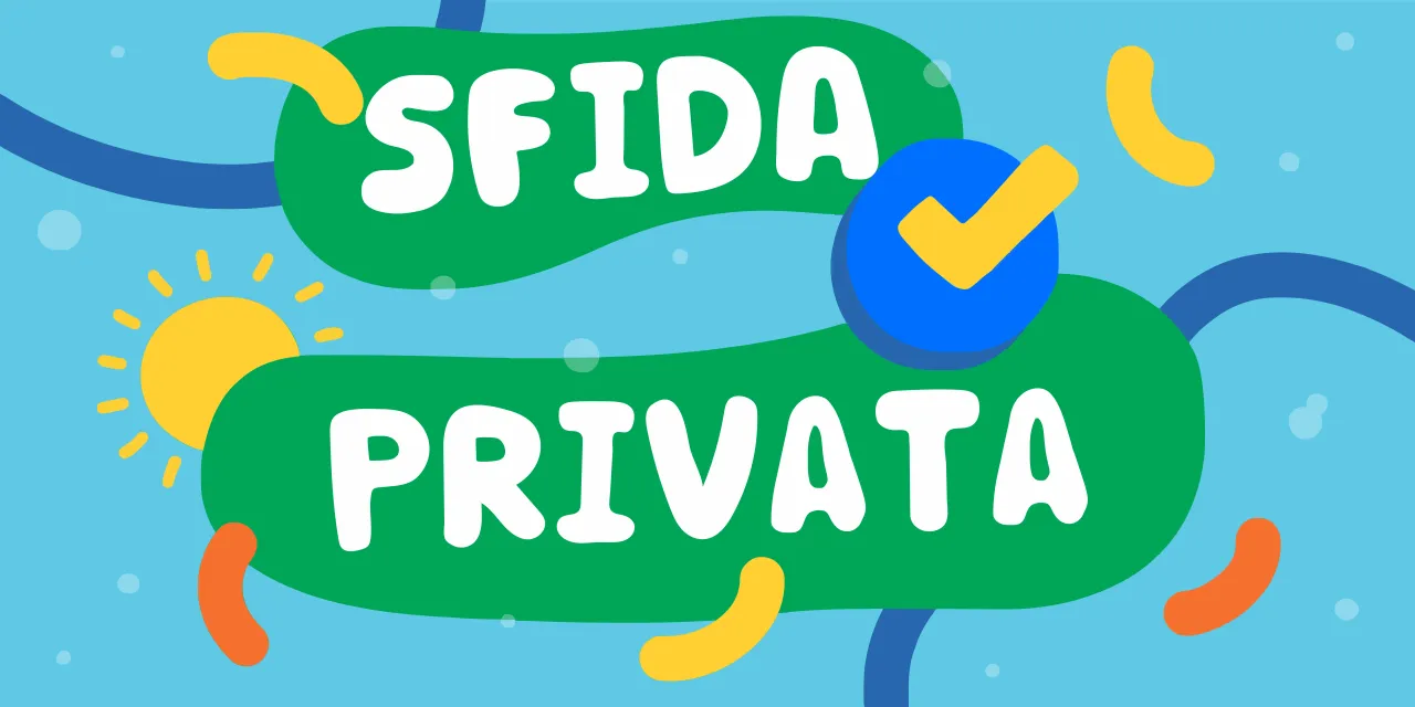 Creare una sfida privata in YuMuuv