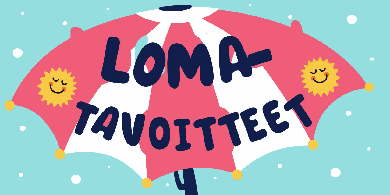 Lomatavoitteet palautumisen tueksi