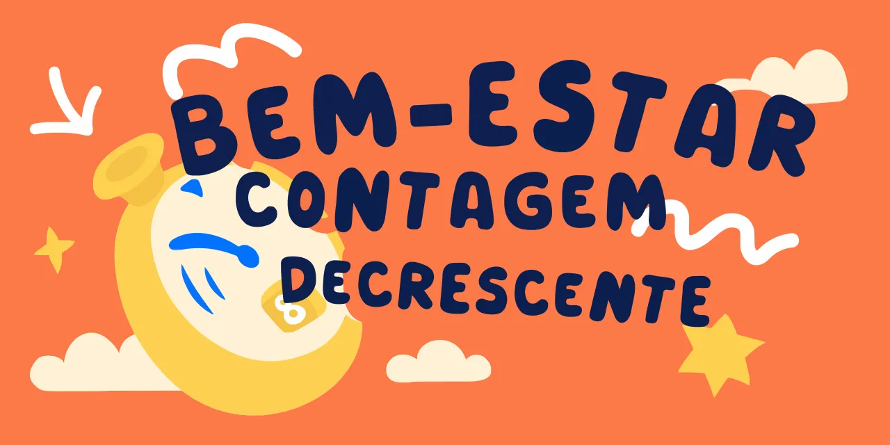 Contagem decrescente de bem-estar para o fim do verão