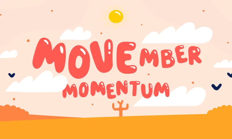 Movember move challenge at work
