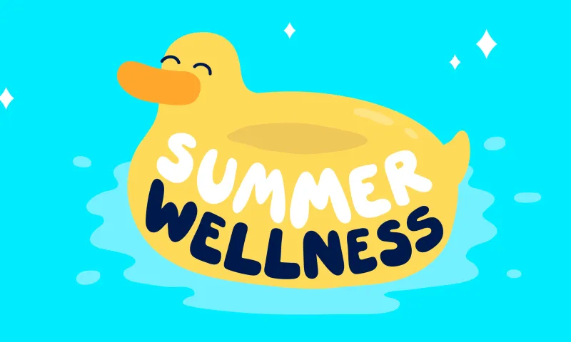 Employees enjoying a vacation-friendly summer wellness challenge