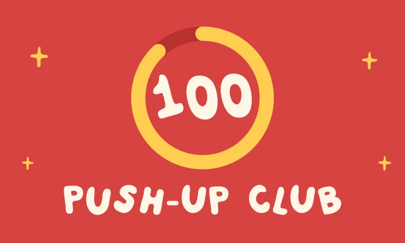 Employee doing push-ups in a workplace push-up challenge