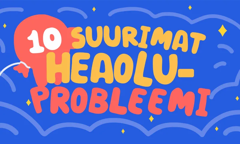 Suurimad heaoluprogrammi probleemid ja lahendused