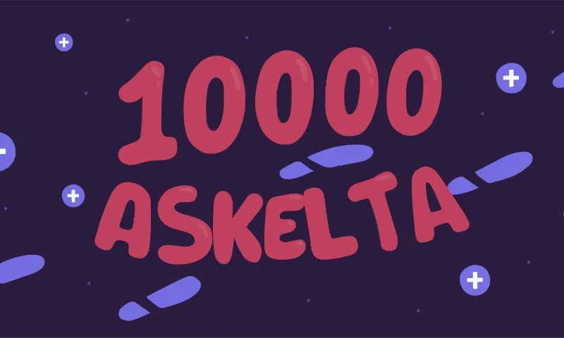 10 000 askelta päivässä kävellen
