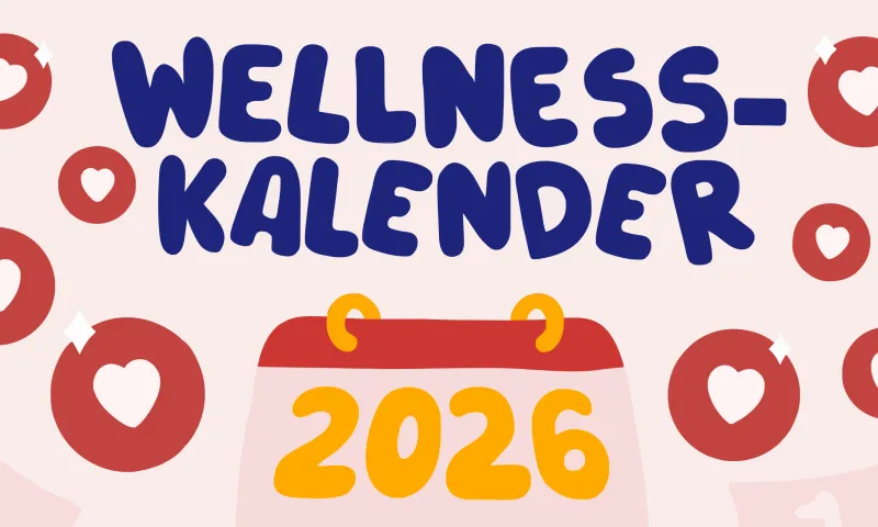 Wellness-Challenge-Kalender mit 12 Monatsthemen