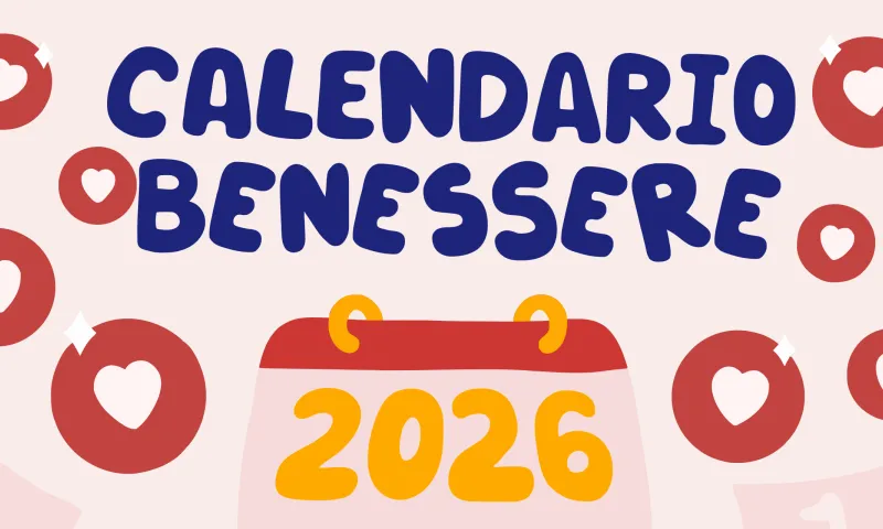 Calendario delle sfide di benessere con 12 temi mensili