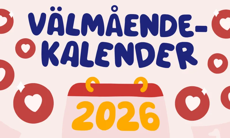 Kalender för friskvårdsutmaningar med 12 månadsteman