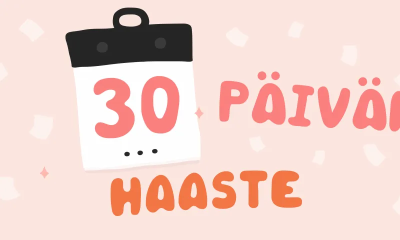 30 päivän haasteideat