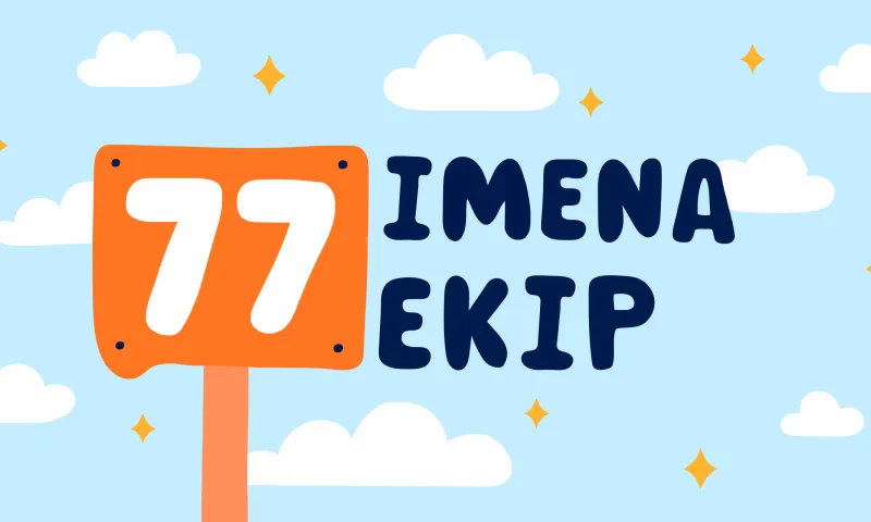 Zabavna imena ekip hoje