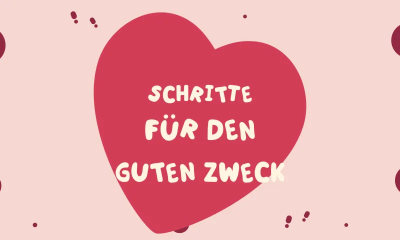 Kolleginnen und Kollegen gehen gemeinsam bei einer Charity-Schritt-Challenge