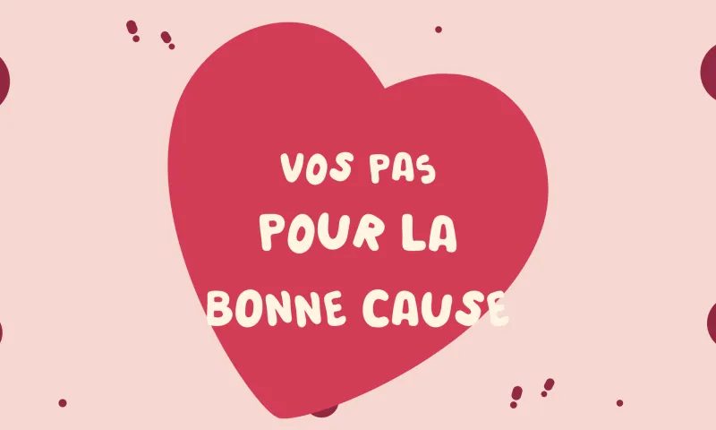 Des collègues marchent ensemble lors d'un défi de pas solidaire