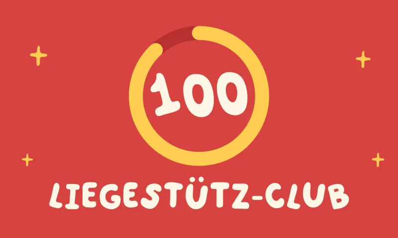 Mitarbeiter macht Liegestütze bei einer Liegestütz-Challenge im Unternehmen