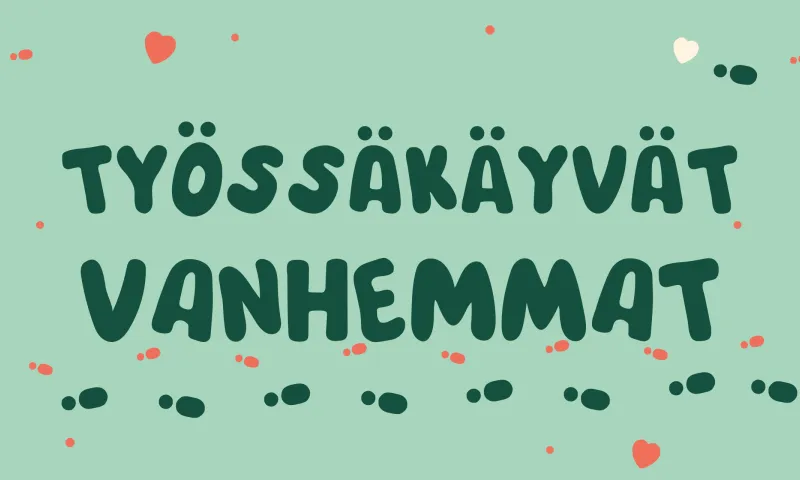 Vanhempi saattaa lasta kävellen kouluun osana hyvinvointihaastetta