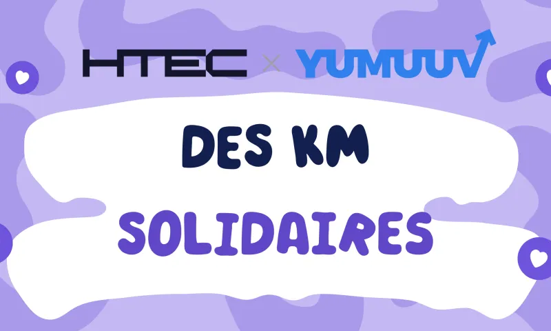 Salariés de HTEC en train de marcher, courir et pédaler – étude de cas YuMuuv sur un défi RSE