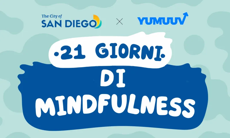 Sfida di mindfulness di 21 giorni alla città di San Diego