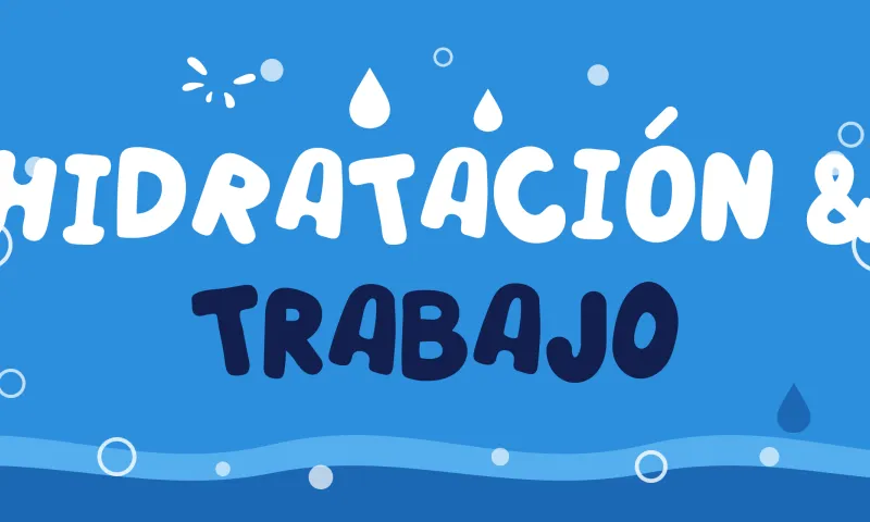 Desafío de hidratación para el bienestar laboral