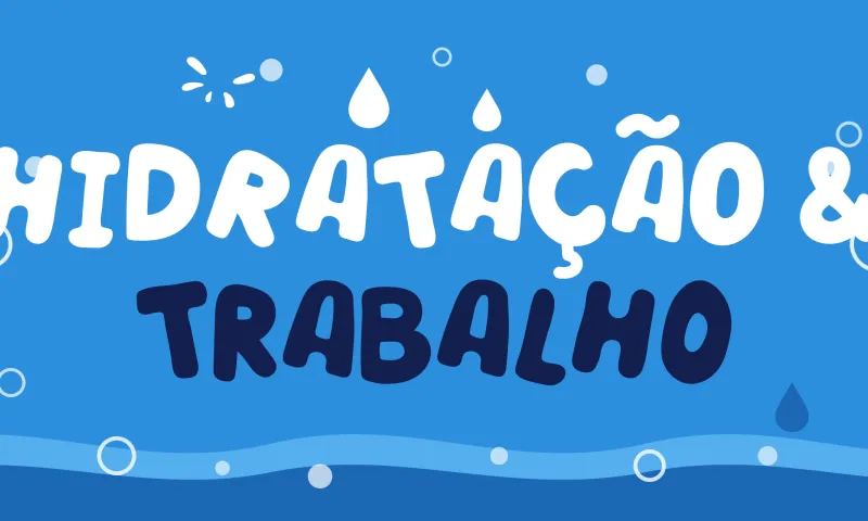 Desafio de hidratação para o bem-estar no trabalho