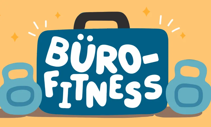 Fitness-Challenges im Büro für hybrides Arbeiten