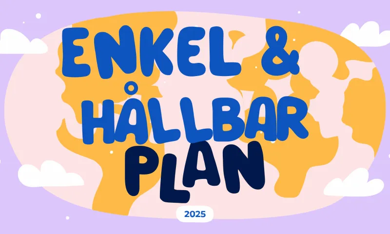 Enkel och hållbar friskvårdsplan