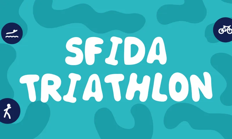 Sfida di triathlon Ironman virtuale per team