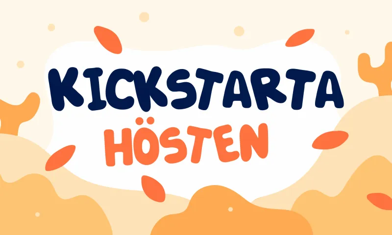 Team som startar en friskvårdsutmaning på hösten