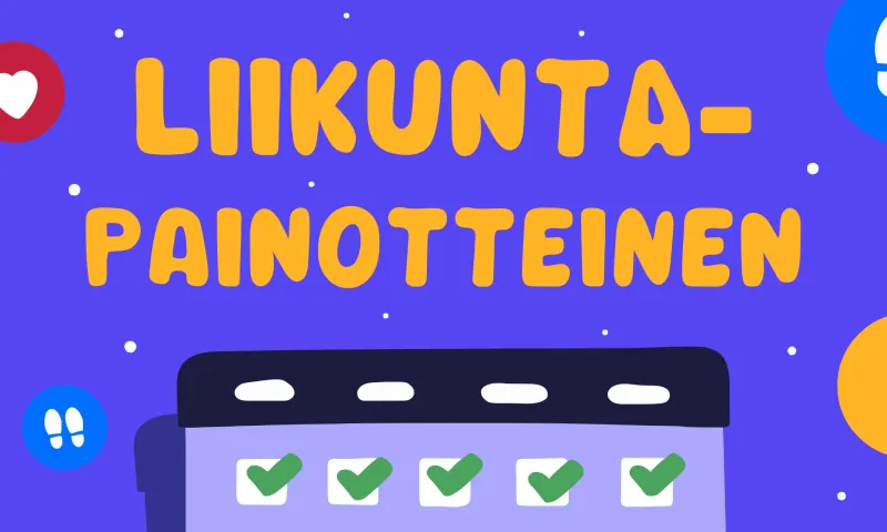 Liikuntapainotteinen vuosisuunnitelma