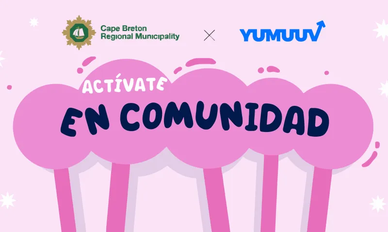 Residentes de Cape Breton caminando, caso de éxito de un desafío de caminata comunitario con YuMuuv