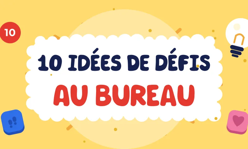 Idées de défis sportifs au bureau